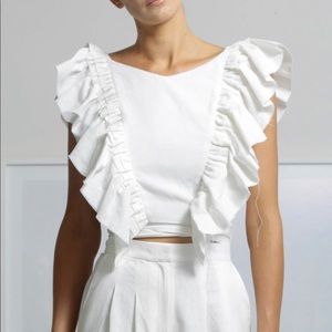 Heidi Merrick linen top